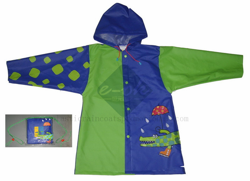 pvc child raincoat